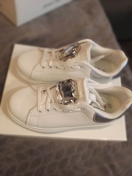 Białe buty damskie r. 37 23,5cm