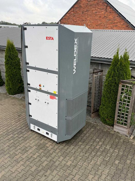 Odciąg dymu z hali, wieża wentylacyjna, filtrowentylacja ESTA WELDEX