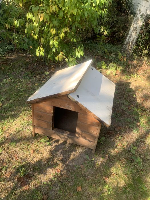 Buda dla psa drewniana