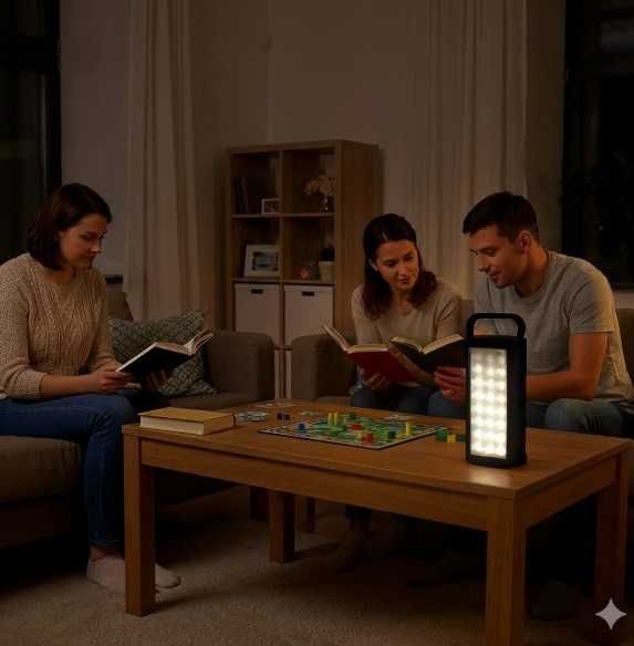 Лампа ліхтар led 24 діоди her-tex ht-2626 акумуляторний 80 год роботи