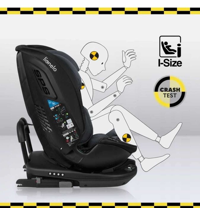 Fotelik Samochodowy Lionelo Bastian RWF I-Size Obracany 360°, Isofix