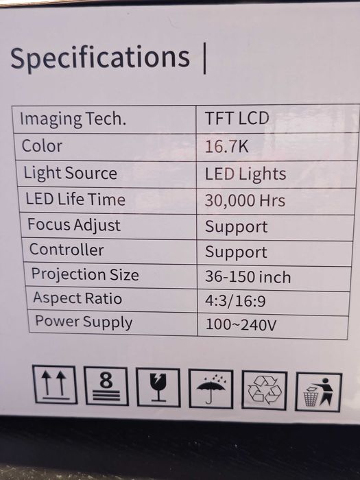 Projektor multimedialny TFT LCD do domu biura