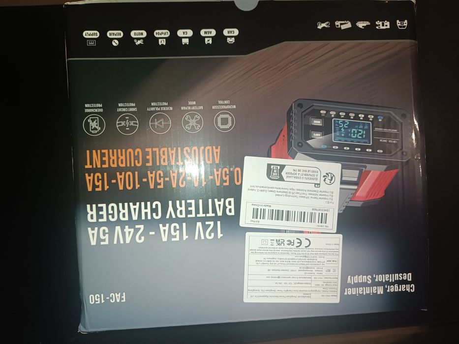 Зарядное устройство FOXSUR 15A.