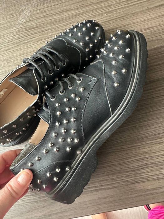 Кожаные Derby на шнуровке