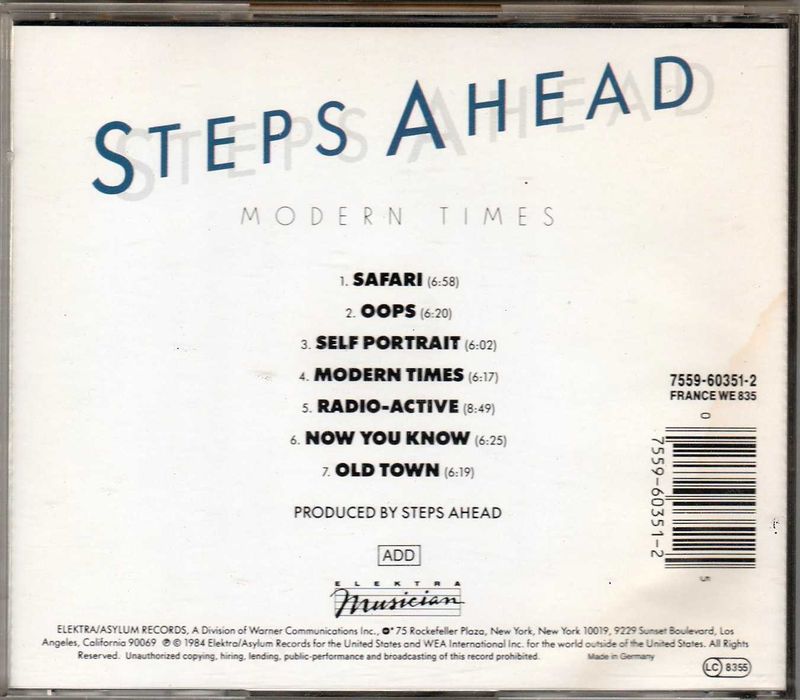 CD Steps Ahead - Modern Times441729167152926721
