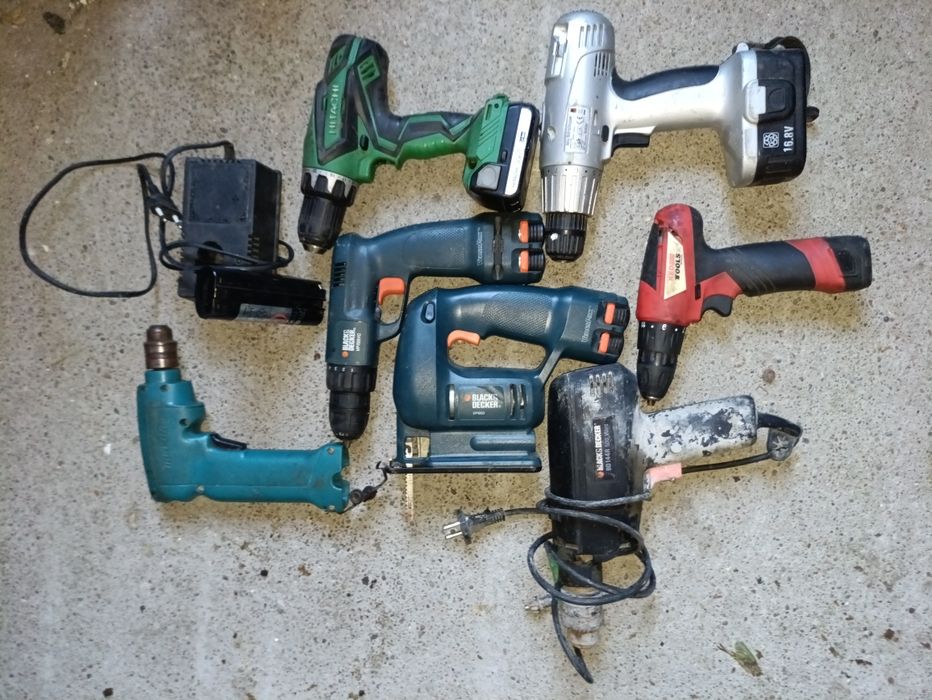 Zestaw narzędzi: Wiertarki B&D, Makita, Hitachi, VersaPak