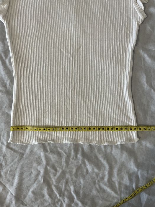 Top branco justo | Bershka | Tamanho XS