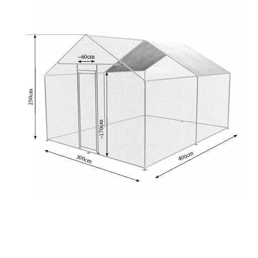 Zadaszona zagroda, klatka dla zwierząt domowych Zipper ZI-CR342