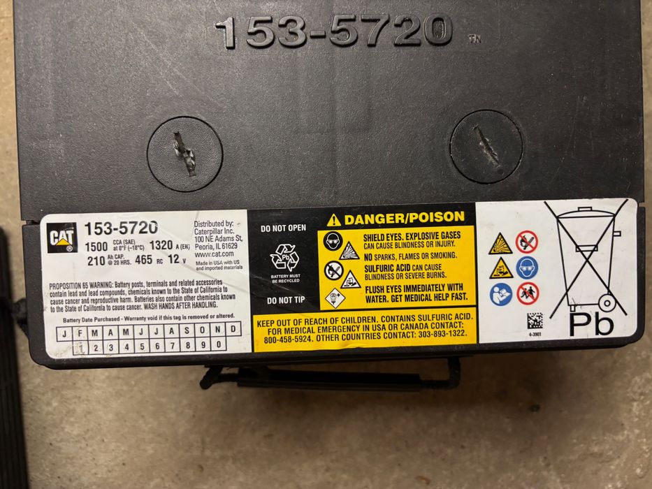 Akumulator 12V, 210 Ah, 1320 A (EN) - 100 % OK