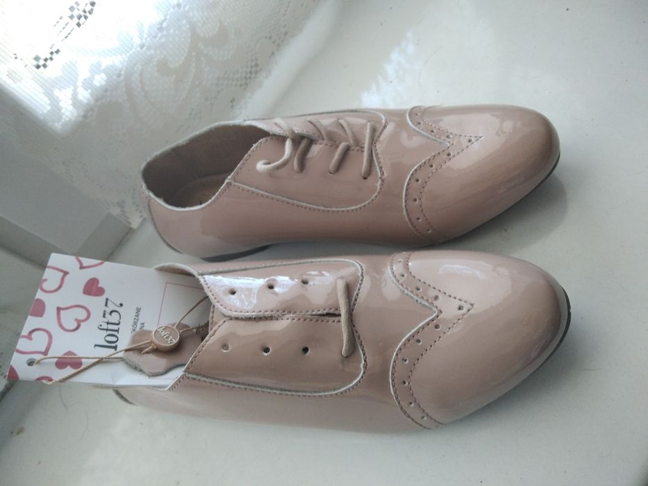 Nowe Pantofle damskie skórzane