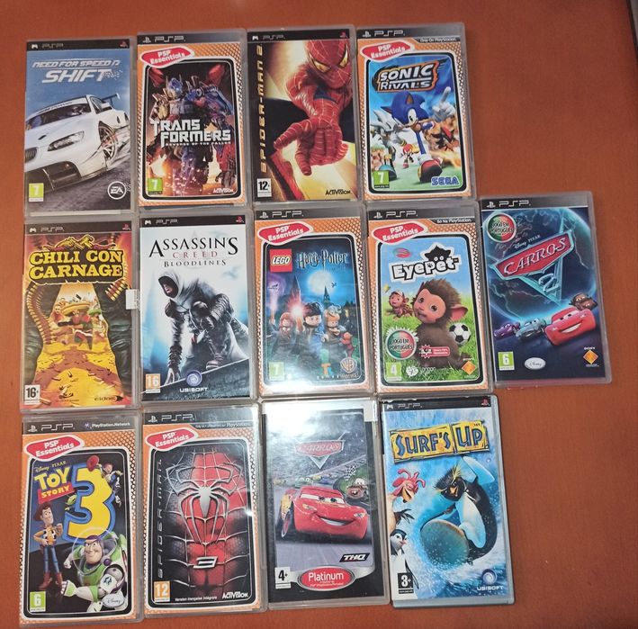 Jogos de PSP - individual ou Conjunto