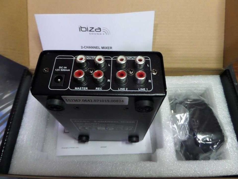 Mesa de mistura 2 canais C/USB, Bluetooth, mic, nova