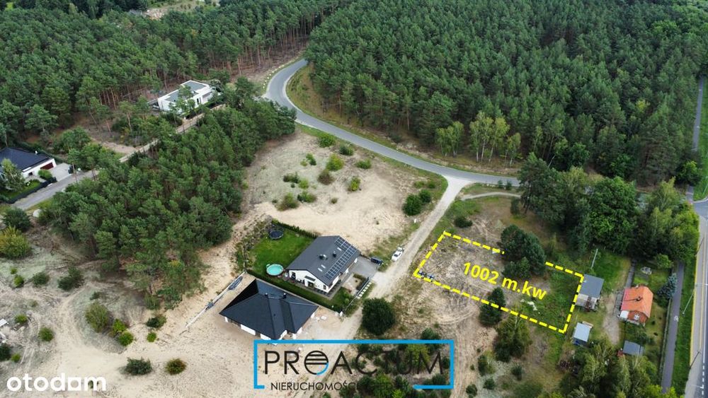 Działka 1002 m², pozwolenie na budowę, Czarne Błoto - Widok 4
