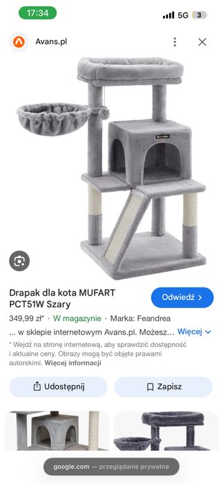 Drapak domek dla kota