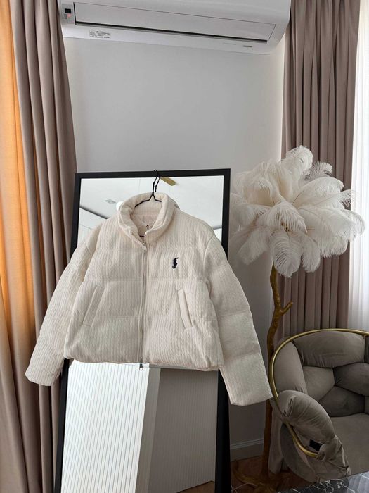 Куртка Polo Ralph Lauren пуффер пуховик біла поло ральф лаурен