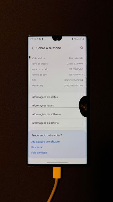 Samsung S22 Ultra 256GB (Venda Rápida)