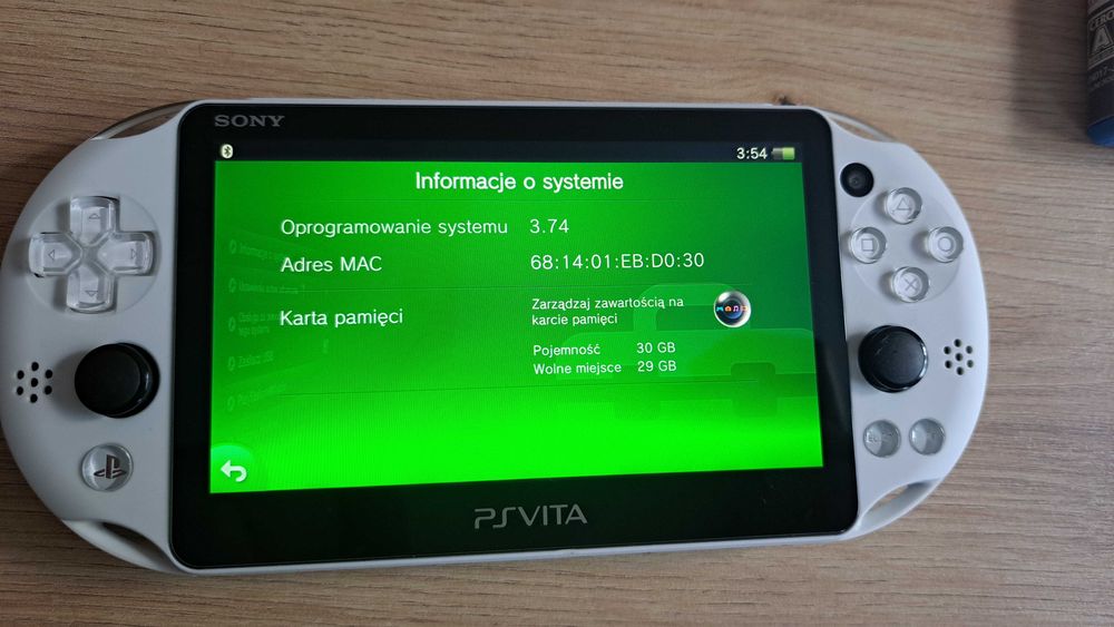 Konsola PS Vita PCH-2000 White + oryginalna karta 32 GB + GRY