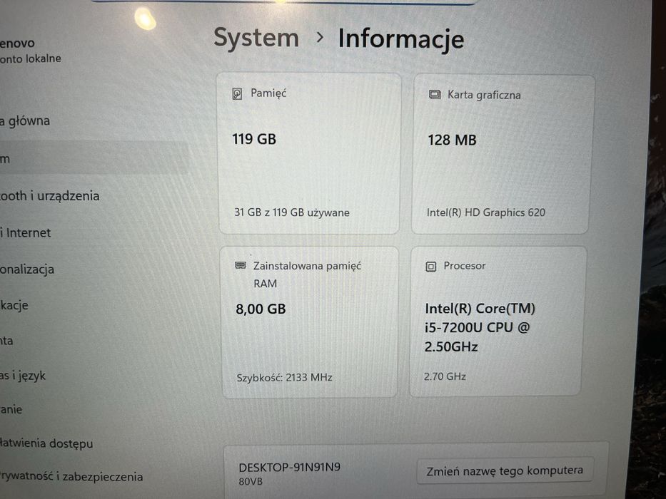 Laptop Lenovo Yoga 510.