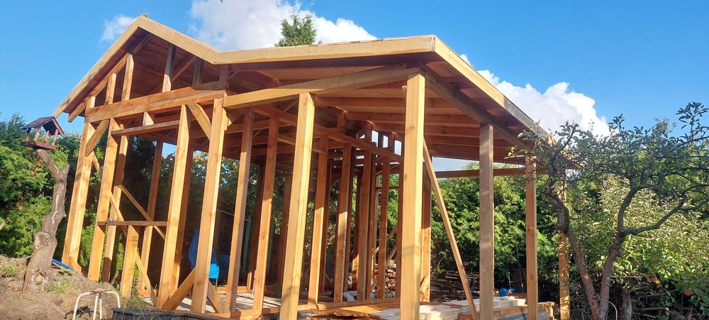 Domy, altany, pergole, wiaty garażowe, konstrukcje szkieletowe