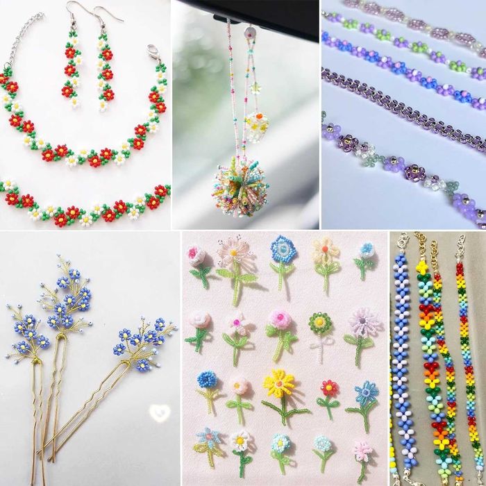 Kit missangas para fazer bijuteria 2mm 144 cores 65474 peças - NOVO