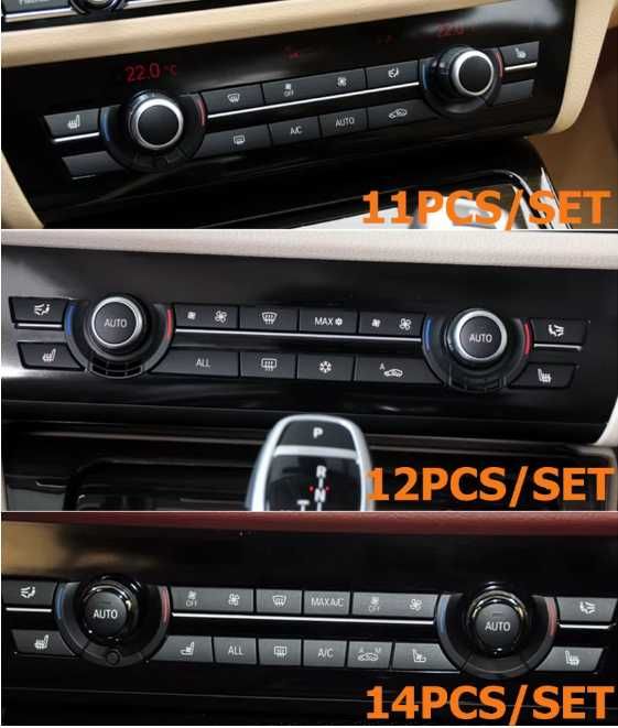 Botão teclas climatronic AC Ventilação Bmw F10 F11 F07 F06 F12 F01 F02 F15 F16 NOVO