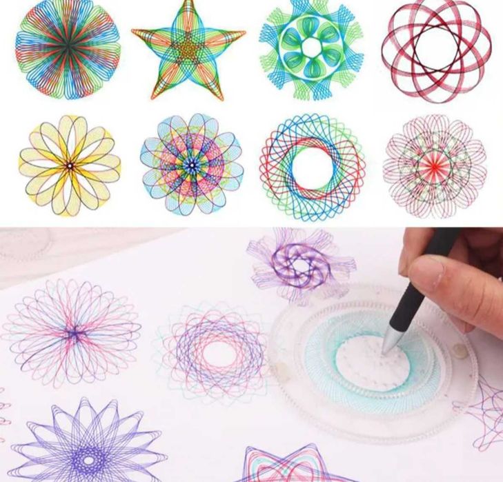 Спирограф, набор для творчества, , развивающаярисование детская игрушк