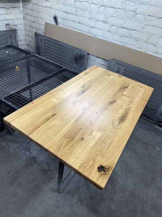 Стільниця дубова 120*70 см рустик лофт столешница из дуба 1200*700*35