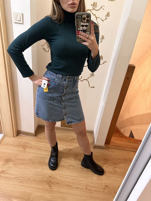 Golf / sweterek butelkowa zieleń