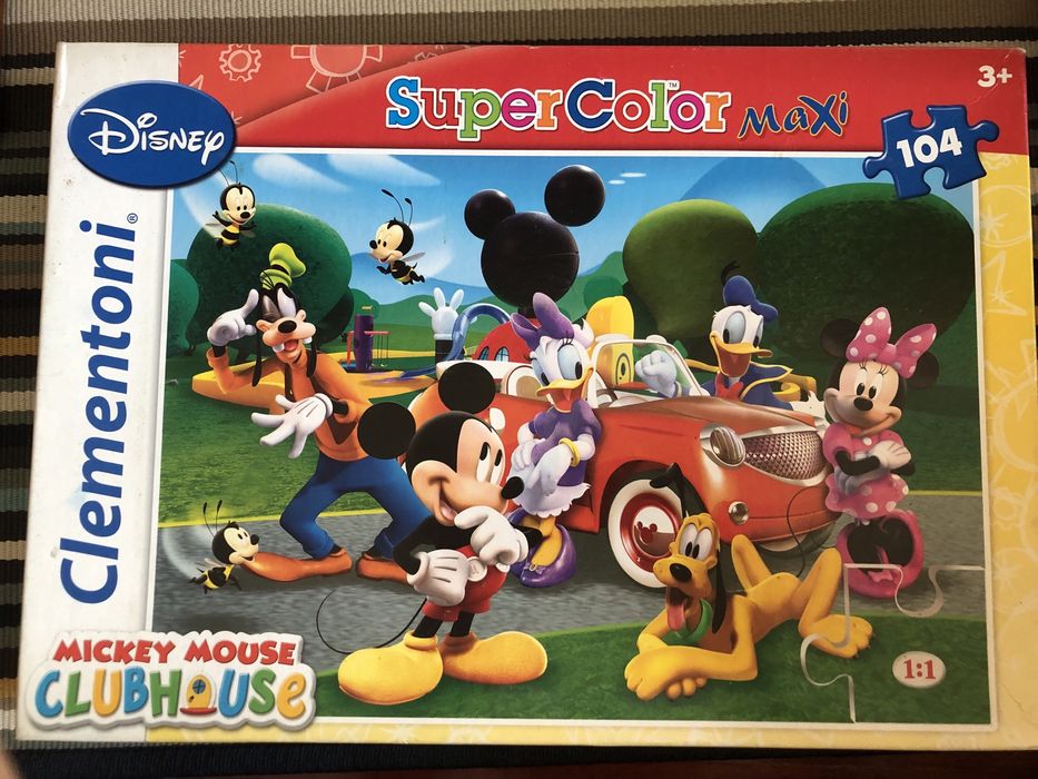 Clementoni Disney Mickey Mouse Puzzle ClubHouse, 104 Pieces, Like New