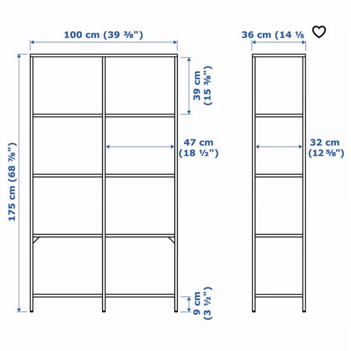 Regał IKEA Vittsjö
