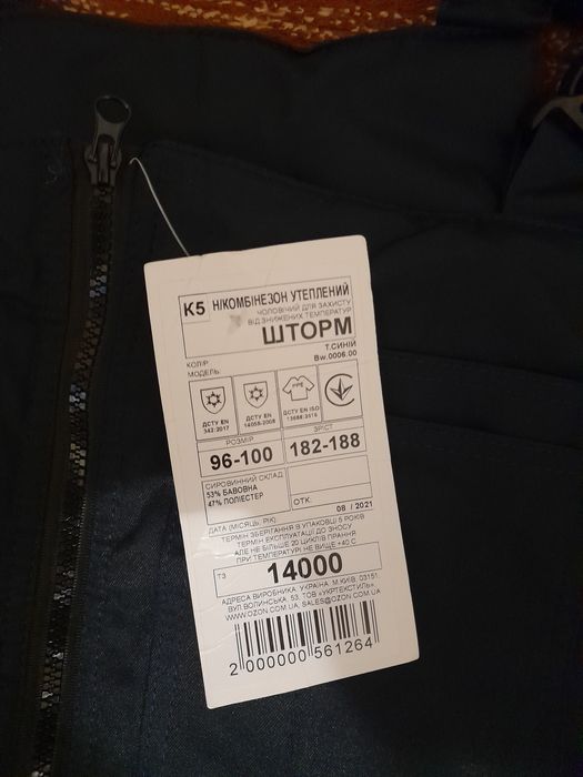 Зимовий комбінезон синій