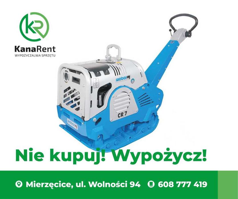 Zagęszczarka 500 kg - Wynajem !!!