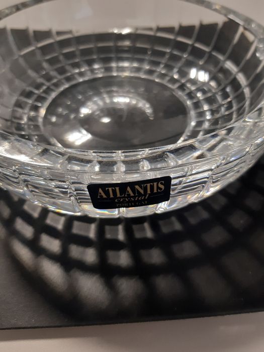 Cristal Atlantis  - cinzeiro - peça decoratica - como.novo