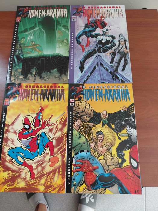 Coleção de livros de banda desenhada spidermam