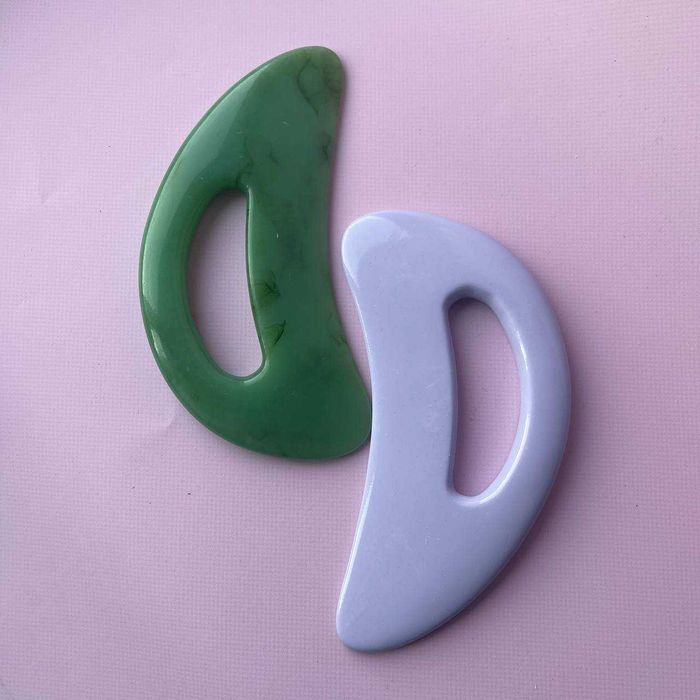 Скребок ГуаШа пластина массажер для ГуаШа смола масажер із смоли