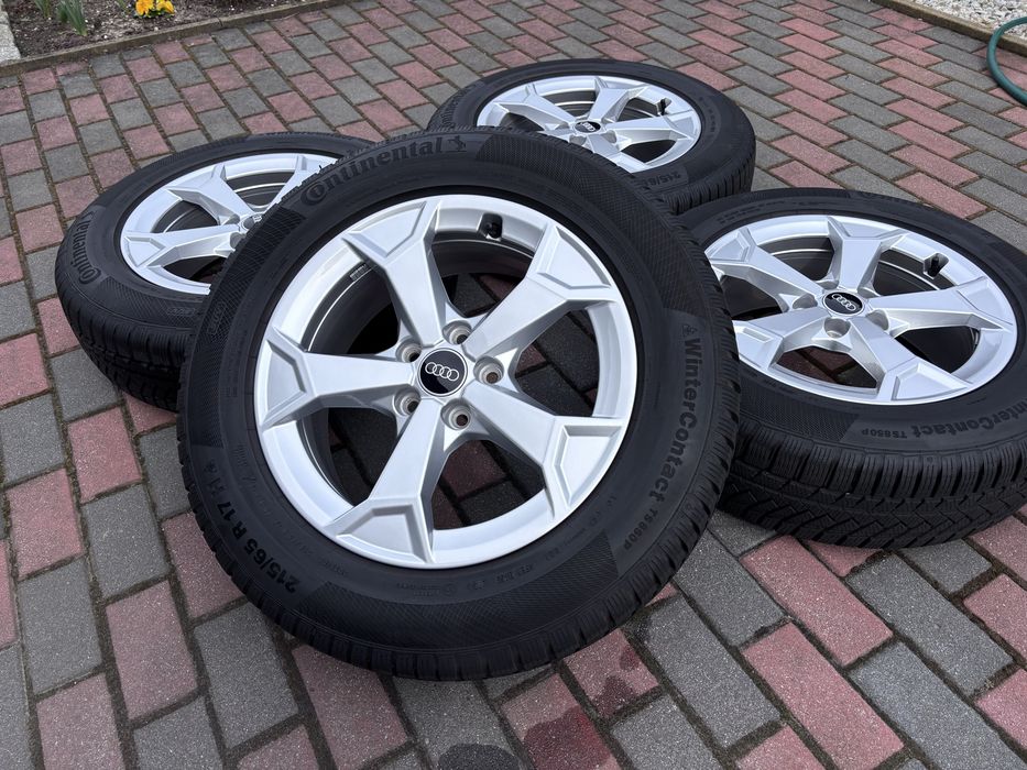 Koła zimowe Audi Q3 83A 5x112 6,5Jx17 ET38 215/65 R17 Continental VW Skoda