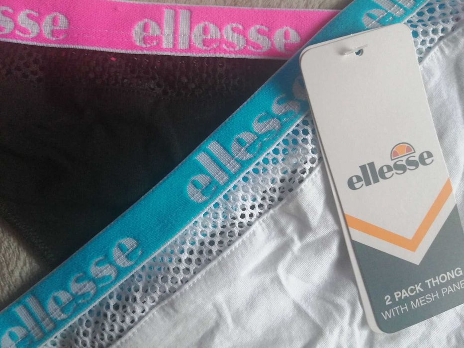 ELLESSE 2 x Thong Nowe Stringi Majtki Damskie E 40 Oryginalne 100%