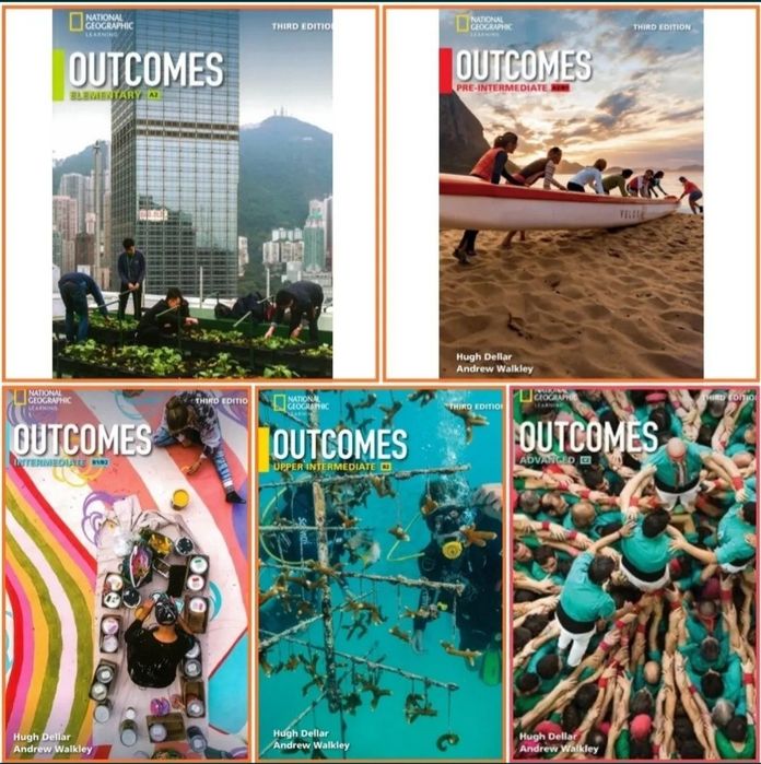 Outcomes 3rd. Beginners, Elementary, Pre-, Intermediate, Upper, Advanced