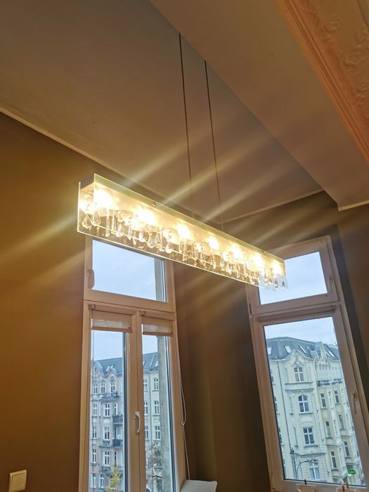 Lampa wisząca z kryształkami