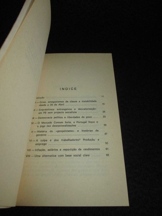 Livro O Projecto Burguês do Governo Socialista F. Pereira de Moura