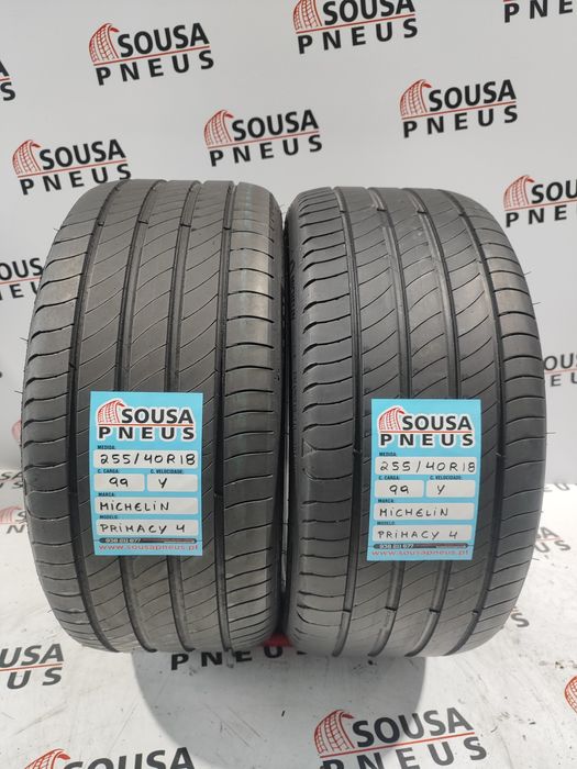 2 pneus 80% de piso 255-40R18 Michelin - Oferta dos portes