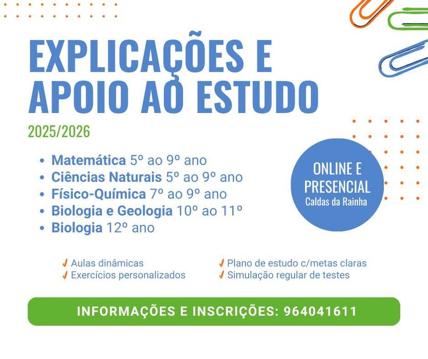Explicações e Apoio ao Estudo