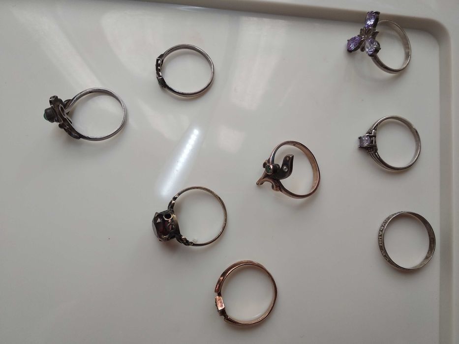 Срібні каблучки радянський вінтаж