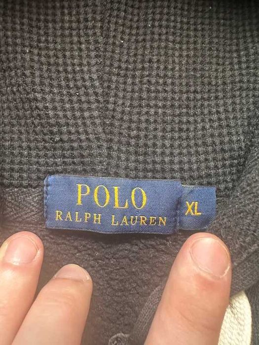 Polo Ralph Lauren Bluza Full Zip Hoodie Black Logo M/L