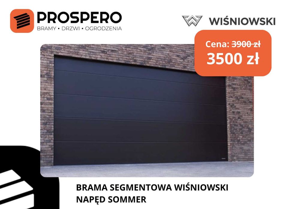 Brama GARAŻOWA WIŚNIOWSKI antracyt 7016/ Brzeszcze Wilamowice Kęty