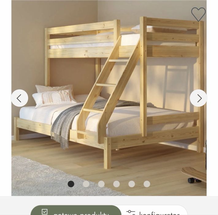 Łóżko piętrowe trzy osobowe - jak nowe