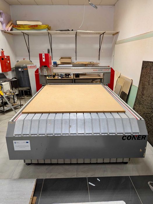 Frezarka CNC CONER MCut 1520 – wrzeciono ELTE 1,1 kW – pole robocze 1500×2000