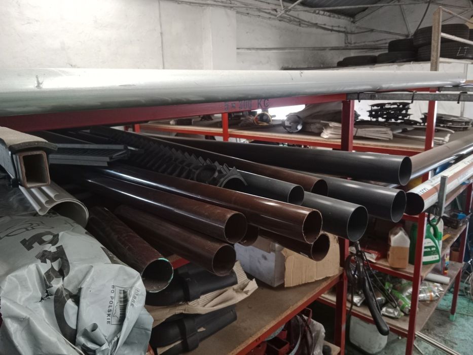 Rury spustowe Ocynk  pcv Profil Lindab cena za 3m oraz kształtki