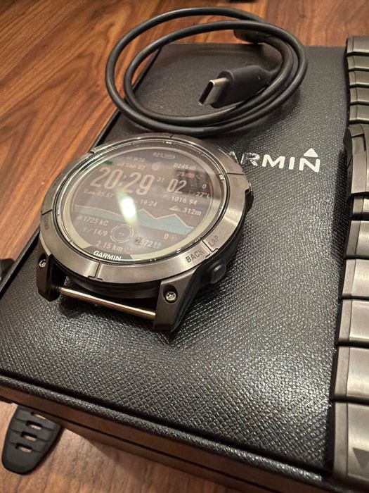 Garmin Fenix 7x pro solar z bransoletą i gumowym paskiem
