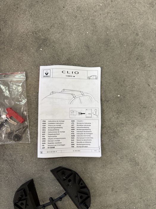Barras de Tejadilho Originais Novas Renault Clio IV